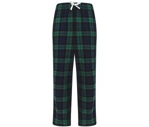 SF Mini SM083 - Pantalon de pyjama enfant Navy/Green Check