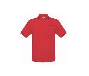B&C BC415 - Polo avec poche homme Red