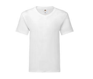 FRUIT OF THE LOOM SC154 - T-shirt homme col V Blanc