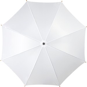 PF Concept 109048 - Parapluie 23" à ouverture automatique, poignée et mât en bois Blanc