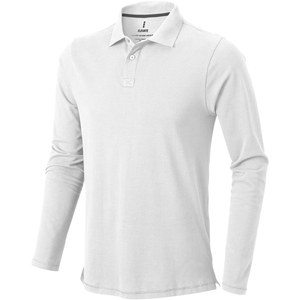 Elevate Life 38086 - Polo manches longues homme Oakville Blanc