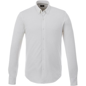 Elevate Life 38176 - Chemise maille piquée homme Bigelow Blanc