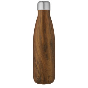 PF Concept 100683 - Bouteille isotherme Cove 500 ml en acier inoxydable imitation bois Wood