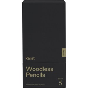 Karst® 107793 - Ensemble de crayons graphite 5 pièces K’arst® 2B sans bois Gris