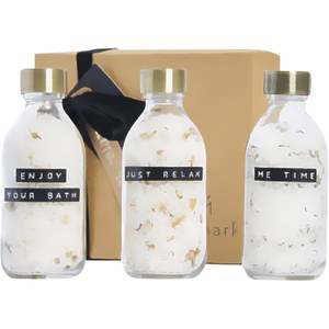 WELLmark 126306 - Coffret cadeau avec sel de bain WELLmark Just Relax avec 3 pièces de 200 ml Translucide