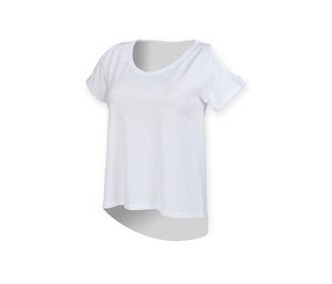 SF Women SK233 - Tee-shirt dos très long Blanc