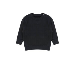 LARKWOOD LW800 - Sweatshirt en coton régénéré et en polyester recyclé Noir