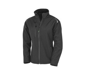 RESULT RS900F - Veste Softshell 3 couches en polyester recyclé Noir