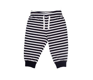 LARKWOOD LW085 - Pantalon de pyjama bébé Navy / White Stripes