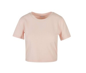 BUILD YOUR BRAND BY042 - T-shirt femme "cropped" Rose